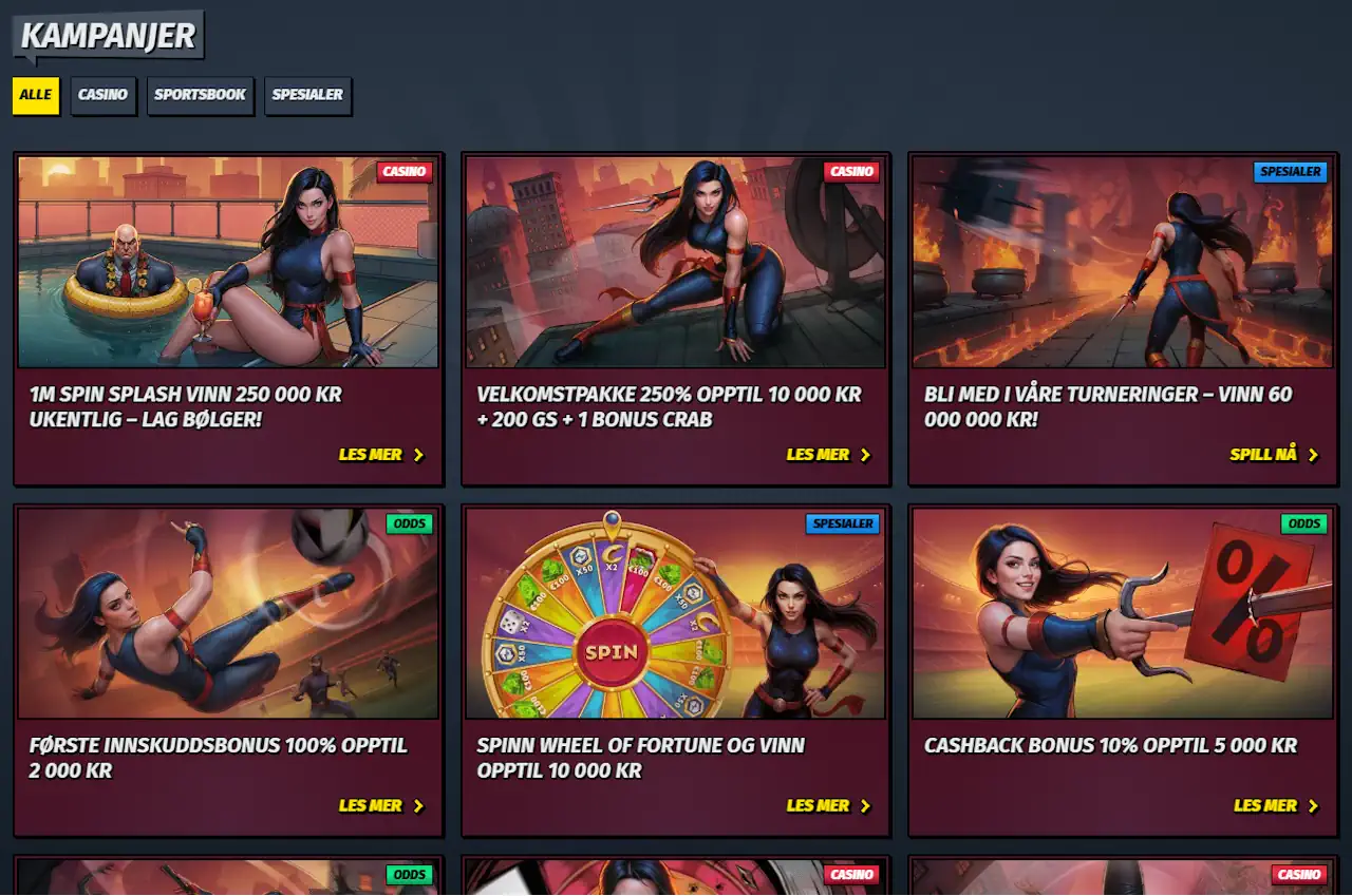 Allyspin Bonus – Få matchende innskudd og vinn ekte penger!